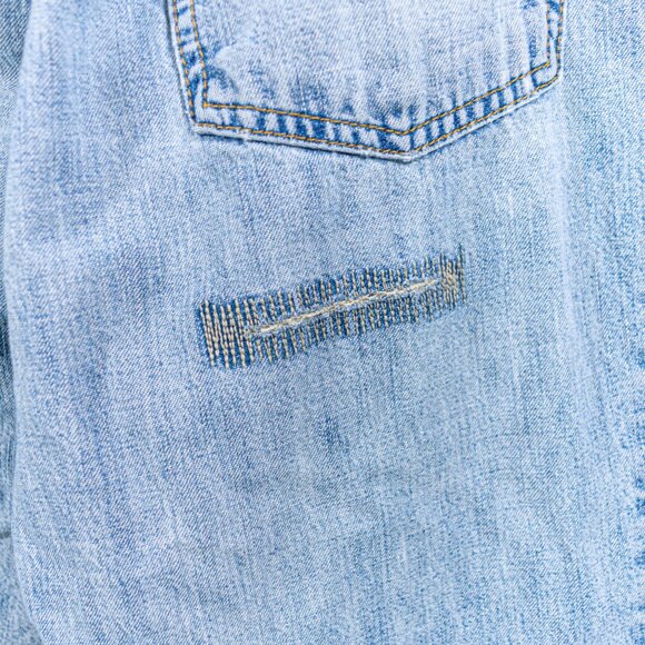 Tommy Hilfiger Jeans Y2K Flag Patch Distressed Hip Hop - Picture 7 of 16